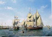 unknow artist Seascape, boats, ships and warships. 112 oil painting on canvas